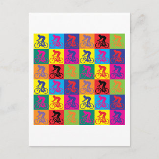 Pop Art Cycling Briefkaart