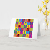 Pop Art Cycling Kaart (Gele Bloem)