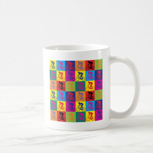 Pop Art Cycling Koffiemok (Rechts)