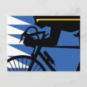 Pop Art Cyclist Briefkaart (Voorkant)