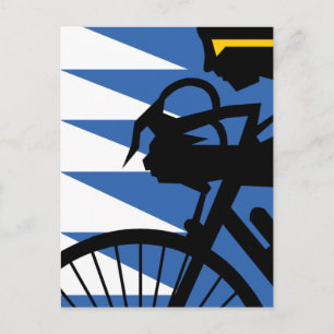 Pop Art Cyclist Briefkaart