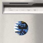 Pop Art Cyclist Magneet (Insitu (Vaatwasser))