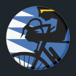 Pop Art Cyclist Magneet<br><div class="desc">Pop Art Cyclist</div>