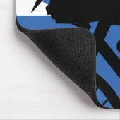 Pop Art Cyclist Muismat (Hoek)