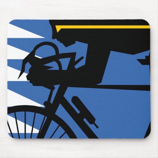 Pop Art Cyclist Muismat (Voorkant)