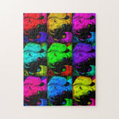 Pop Art Dachshund Doxie Sweet Face Soulful Eyes Legpuzzel (Verticaal)