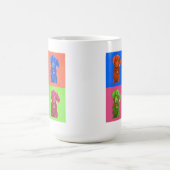 Pop Art Dachshund Koffiemok (Center)