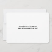 Pop Art Daisy Polka Dot Casual huwelijksuitnodigin Kaart (Achterkant)