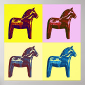 Pop Art dala horse Poster (Voorkant)