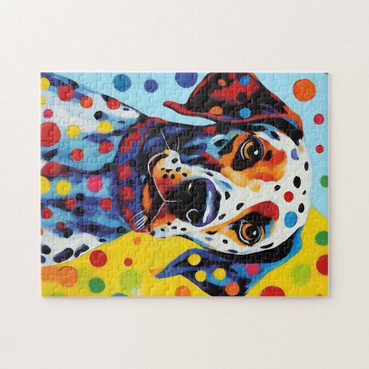 Pop Art Dalmatische Hond Legpuzzel (Horizontaal)