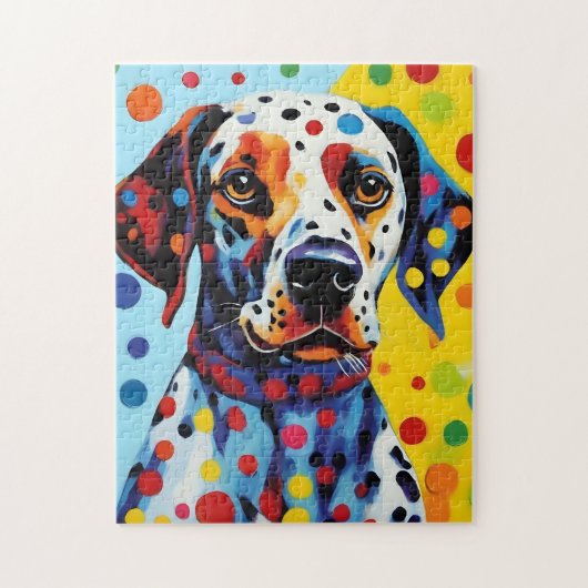Pop Art Dalmatische Hond Legpuzzel (Verticaal)