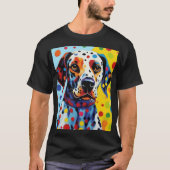 Pop Art Dalmatische Hond T-shirt (Voorkant)