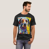 Pop Art Dalmatische Hond T-shirt (Voorkant volledig)