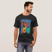 Pop Art Daschund Kinderen T-shirt (Voorkant volledig)