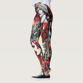Pop Art Deco Leggings - Cool (Links)