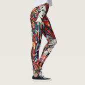 Pop Art Deco Leggings - Cool (Rechts)