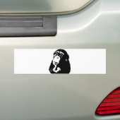 Pop Art Denkende Chimpansee Bumpersticker (Op auto)