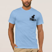 Pop Art die paardenpaard met dubbel zijdige modern T-shirt (Voorkant)