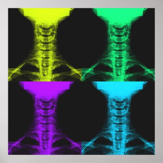 Pop Art Digital X-Ray Poster (Voorkant)