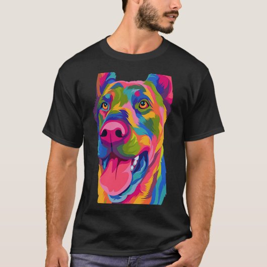 Pop Art Doberman Cute Paw Mannen Vrouwen Kind Dog  T-shirt (Voorkant)