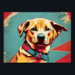 Pop Art Dog Foto - Moderne Retro Color Block Poste Poster<br><div class="desc">"Pop Art Dog Photo - Modern Retro Color Block Poster" Verhoog uw ruimte met ons "Pop Art Dog Photo" poster, een gedurfd en levendig stuk dat moderne trends naadloos combineert met een vleugje retro charme. Dit poster heeft een stijlvol kleurenblokontwerp dat uw liefde voor honden op een unieke manier benadrukt....</div>