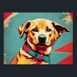 Pop Art Dog Foto - Moderne Retro Color Block Poste Poster<br><div class="desc">"Pop Art Dog Photo - Modern Retro Color Block Poster" Verhoog uw ruimte met ons "Pop Art Dog Photo" poster, een gedurfd en levendig stuk dat moderne trends naadloos combineert met een vleugje retro charme. Dit poster heeft een stijlvol kleurenblokontwerp dat uw liefde voor honden op een unieke manier benadrukt....</div>
