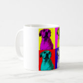 pop art dog Koffie Mok (Voorkant links)