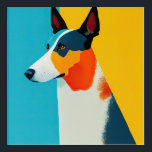 Pop Art Dog Portret Acryl Muurkunst<br><div class="desc">Een prachtig,  levendig portret van een zielig kanaal voor hondenliefhebbers van elke streep.</div>
