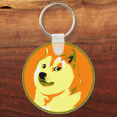 Pop Art dokosnoot in ontwerp Sleutelhanger (Voorkant)