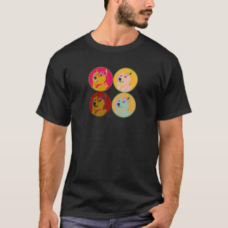 Pop Art dokosnoot in ontwerp T-shirt