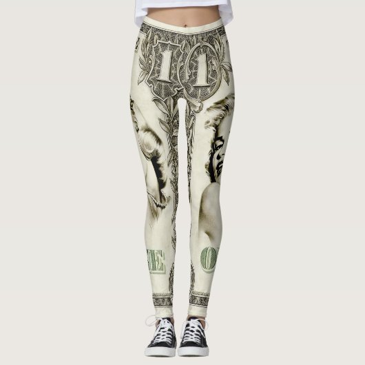 Pop Art Dollar Leggings  Glam (Voorkant)