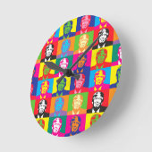 pop art donald trump ronde klok (Hoek)