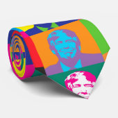pop art donald trump stropdas (Opgerold)