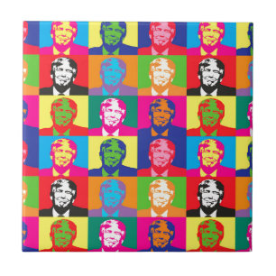 pop art donald trump tegeltje