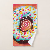 Pop Art Donut Bad Handdoek (Handdoek)