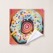 Pop Art Donut Bad Handdoek (Wasdoekje)