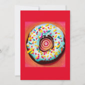 Pop Art Donut Feestdagenkaart (Voorkant)