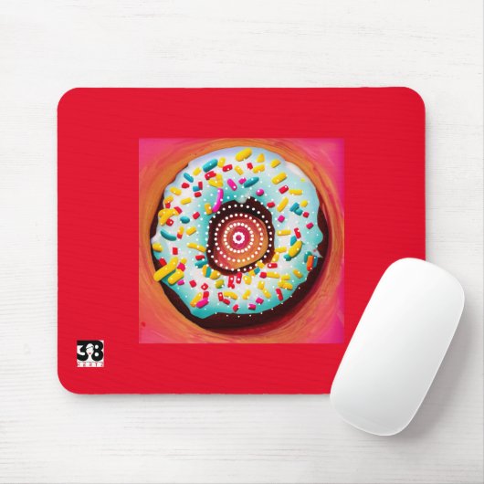 Pop Art Donut Muismat (Met muis)