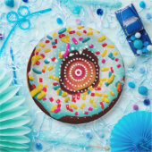 Pop Art Donut Papieren Bordje (Feest)