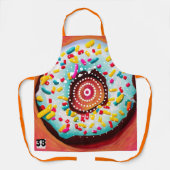 Pop Art Donut Schort (Voorkant)