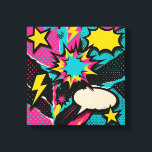 Pop Art Dopamine Collage in Neon Halftone Burst Canvas Afdruk<br><div class="desc">Stap in een wereld waar kleur, vorm en nostalgie naar de pop-cultuur botsen in een opwindende hommage aan de haast van dopamine. "Pop Art Dopamine Collage in Neon Halftone Burst Vibe" is een grootschalig canvasstuk dat afstand doet van letterlijke chemie ten gunste van gedurfde grafische energie die is ontleend aan...</div>