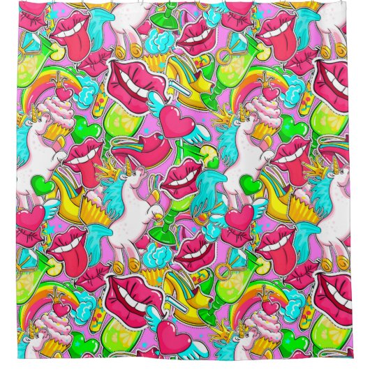 Pop Art Douchegordijn (Voorkant)