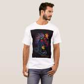 Pop art Dragon T-shirt (Voorkant volledig)