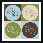 Pop Art Drama Poster<br><div class="desc">Pop Art Drama. Geniet van dit leuke ontwerp met je hobby,  beroep of obsessie voor geweldige t-shirts,  stickers en nog veel meer. Ze maken ook geweldige cadeautjes!</div>