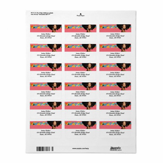 Pop Art Dreams: Diva-ish Delights Label (Full Sheet)