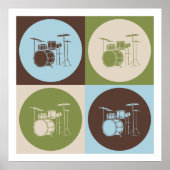 Pop Art Drums Poster (Voorkant)