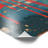 Pop Art Dulce: Helado de Corazones Foto Afdruk (Hoek)