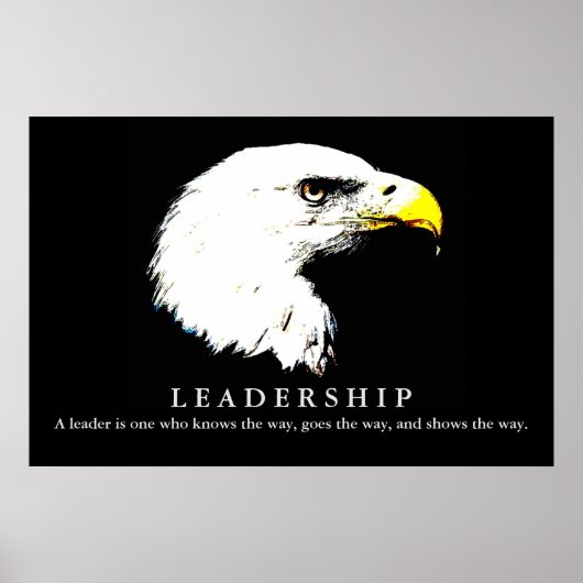 Pop Art Eagle Leadership Poster (Voorkant)