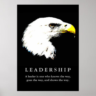 Pop Art Eagle Motivatie Leadership Poster
