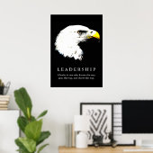 Pop Art Eagle Motivatie Leadership Poster (Thuiskantoor)